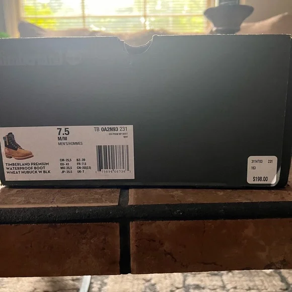 💕NWT💕Timberland Boot 6-inch Premium Waterproof In Wheat/black/turquoise UNISEX - Picture 8 of 9